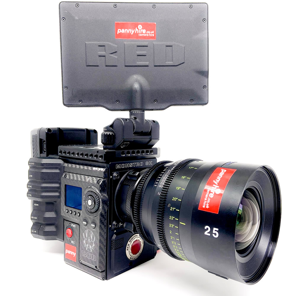 RED MONSTRO VISTAVISION 8K camera rental | Panny Hire